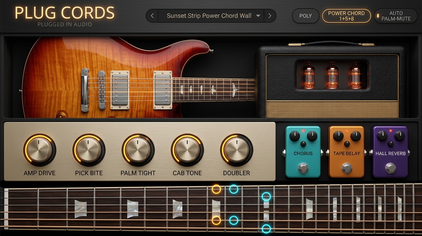 PLUG CORDS Full Faceplate Screenshot