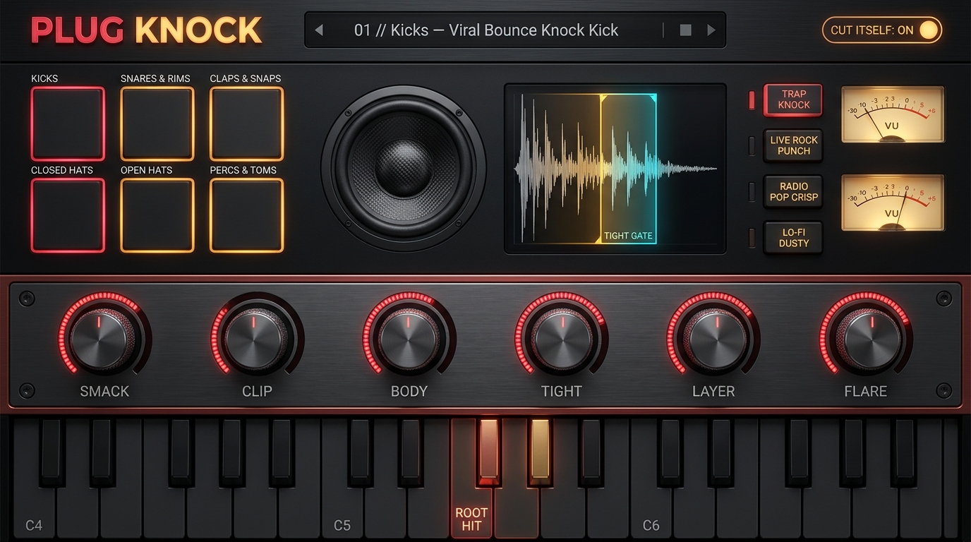 PLUG KNOCK Full Faceplate Screenshot