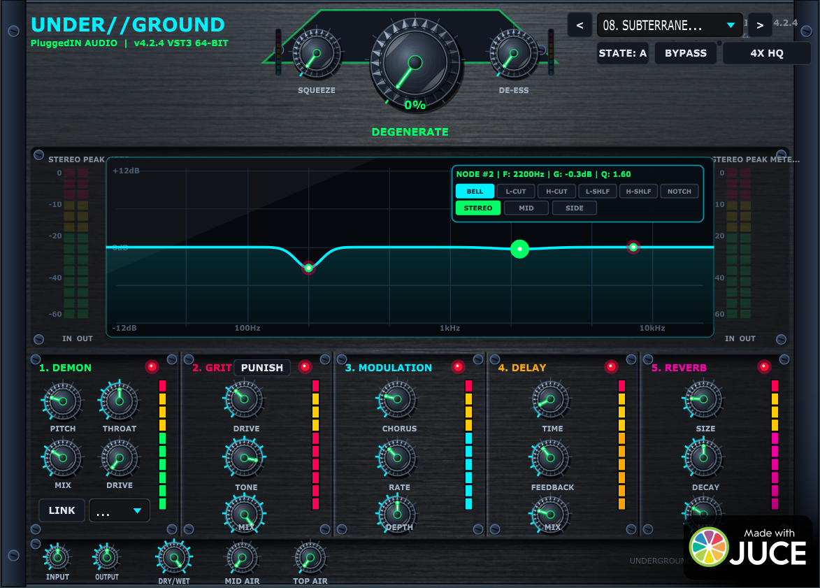 UNDERGRND Interface